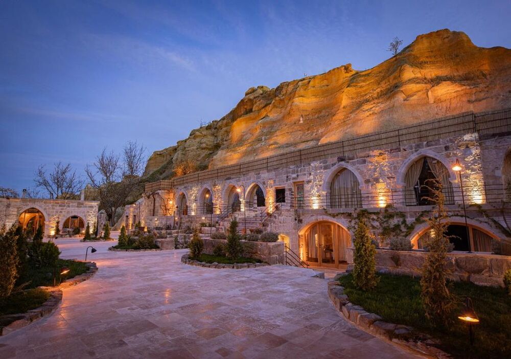 Staying in a cave hotel