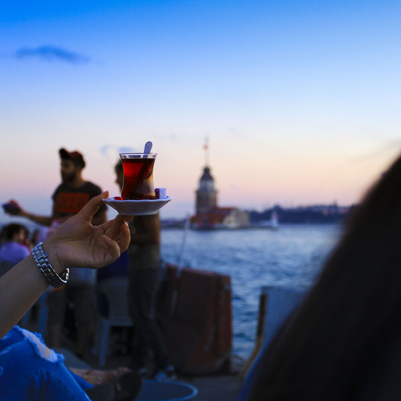 Tea with a view of the Maiden’s Tower