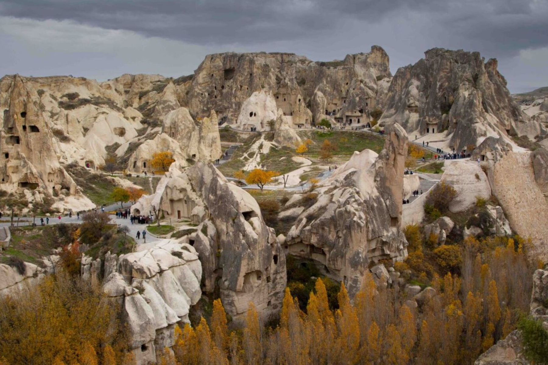 Fairy chimneys and valleys in Cappadocia